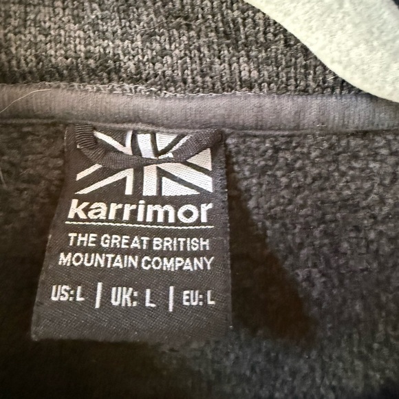 Karrimor men's quarter-zip pullover long sleeve in dark gray EUC - Picture 4 of 5